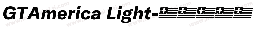 GTAmerica Light字体转换